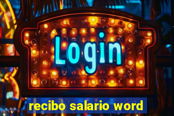 recibo salario word