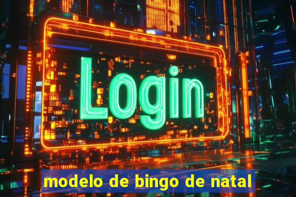 modelo de bingo de natal