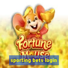 sporting bets login