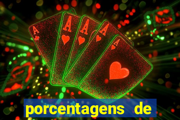 porcentagens de jogos pagantes