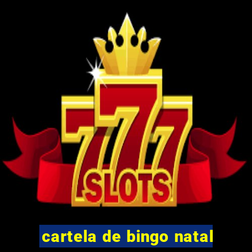 cartela de bingo natal