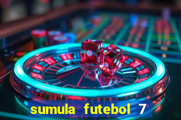 sumula futebol 7 society excel