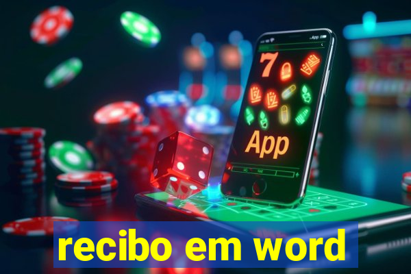 recibo em word